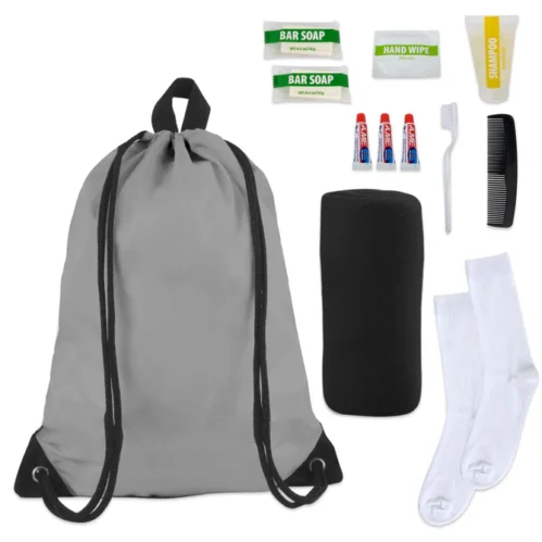 10-Piece Hygiene Kit With Drawstring Bag