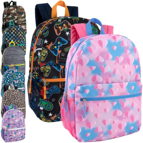 17-Inch Beautiful Printed Backpack