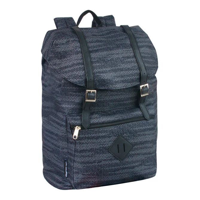 17-Inch Double-Buckle Luxury Backpack