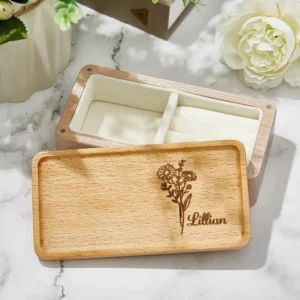 Customized Flower Jewelry Box