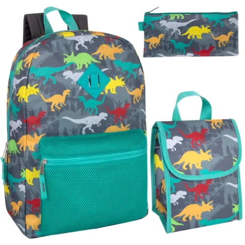 3-in-1 Beautiful Dino Themed Bag