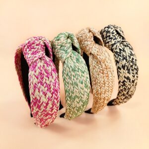 Straw Mat Knotted Headband