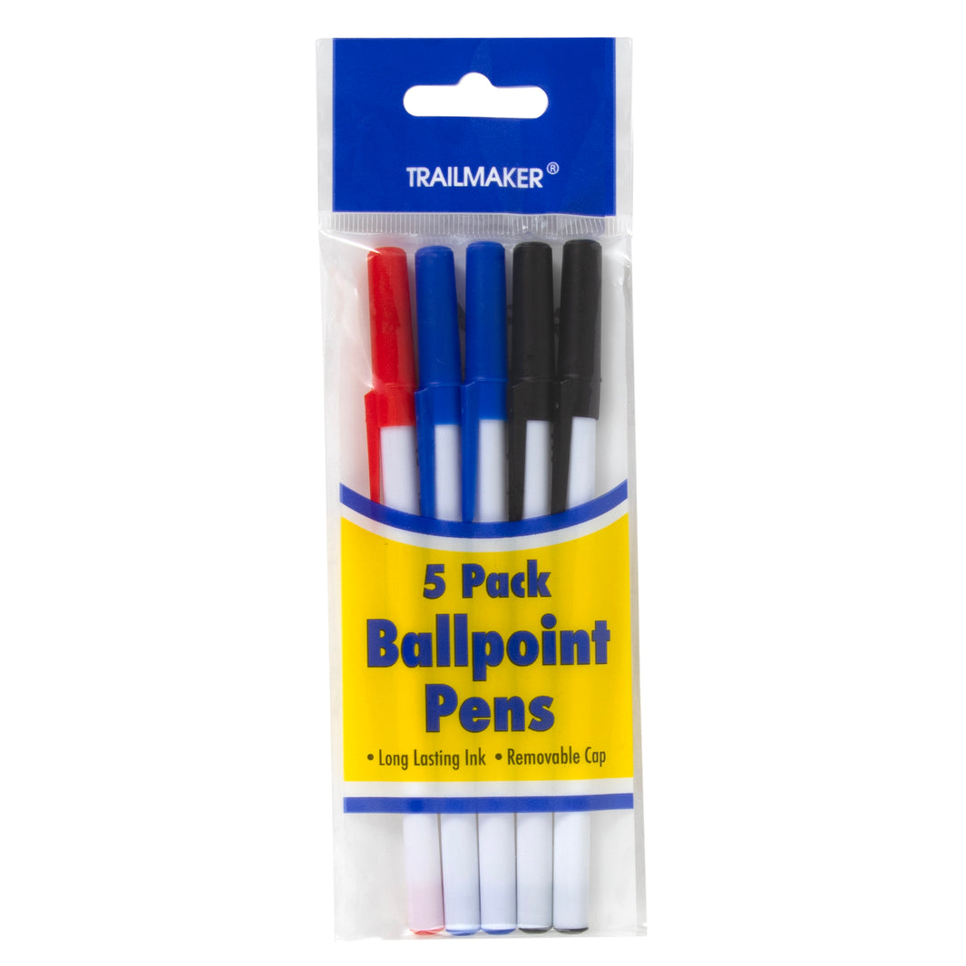 5-Pack Ball Point Pens