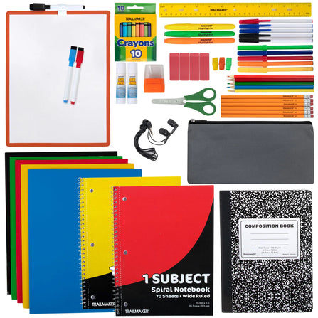 60-Piece School supply kit