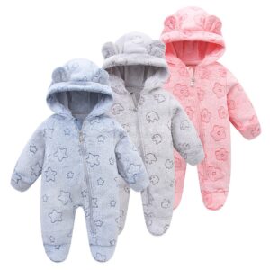 Hooded Crawling Baby Jumpsuit