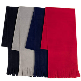Adult Fleece Scarf With Fringe