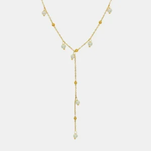 18K Gold-Plated Pearl Drop Necklace