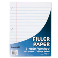 100 Sheets Filler Paper (College-Ruled)