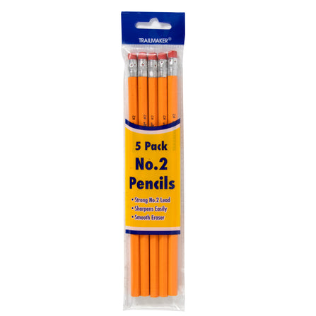 Pack of 5 Number 2 Pencils