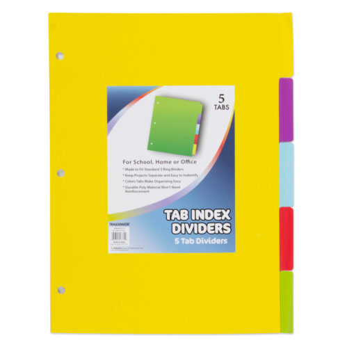 5 packs Tab Index Dividers