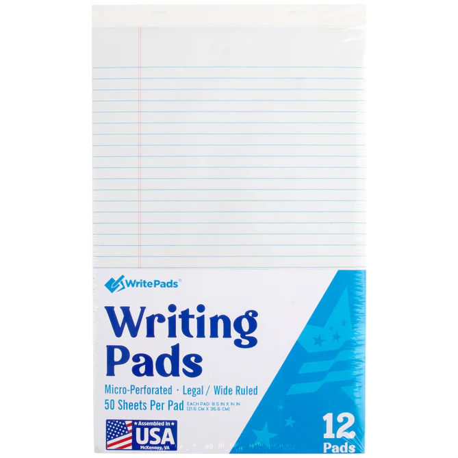 Wide-Ruled Legal Writing Pad
