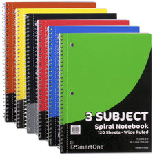 3 Subject Spiral Bound Notebook
