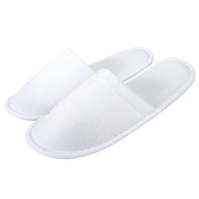 White Adult Slippers