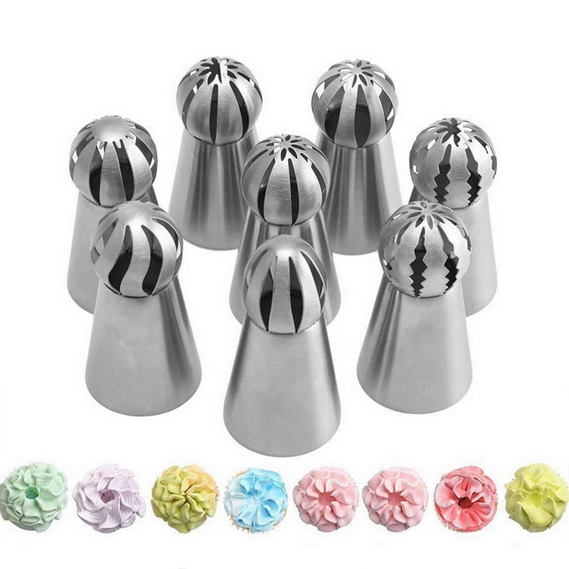 8pcs Russian Piping Tips